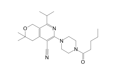 1H-pyrano[3,4-c]pyridine-5-carbonitrile, 3,4-dihydro-3,3-dimethyl-8-(1-methylethyl)-6-[4-(1-oxopentyl)-1-piperazinyl]-