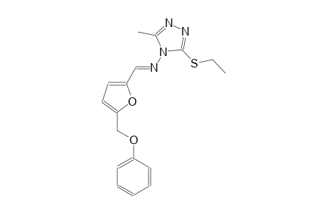 3-(ethylsulfanyl)-5-methyl-N-{(E)-[5-(phenoxymethyl)-2-furyl]methylidene}-4H-1,2,4-triazol-4-amine