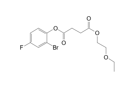 Succinic acid, 2-bromo-4-fluorophenyl 2-ethoxyethyl ester