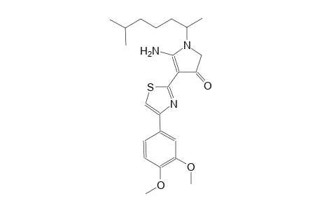 3H-pyrrol-3-one, 5-amino-4-[4-(3,4-dimethoxyphenyl)-2-thiazolyl]-1-(1,5-dimethylhexyl)-1,2-dihydro-