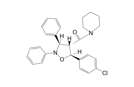 3RS-(3R*,4S*,5R*)-2,3-DIPHENYL-5-(4-CHLOROPHENYL)-4-PIPERIDINYLOXOISOXAZOLIDINE