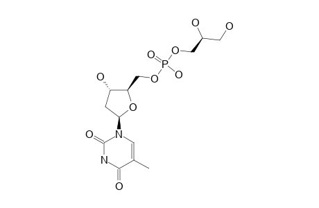 5'-O-(SN-GLYCERO-3-PHOSPHORYL)-2'-DEOXYTHYMIDINE