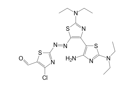 4-Amino-2-(diethylamino)-5-{2-(diethylamino)-5-(4-chloro-5-formylthiazol-2-ylazo)thiazol-4-yl}thiazole