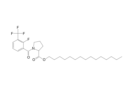 L-Proline, N-(2-fluoro-3-trifluoromethylbenzoyl)-, pentadecyl ester