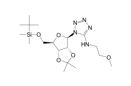 1H-Tetrazol-5-amine, 1-[5-O-[(1,1-dimethylethyl)dimethylsilyl]-2,3-O-(1-methylethylidene)-.beta.-D-ribofuranosyl]-N-(2-methoxyethyl)-