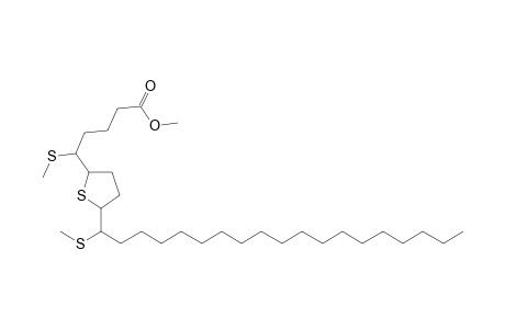 2-[4'-(Methoxycarbonyl)-1'-methylthiobutan-1'-yl]-5-(1"-methylthiononadeca-1"-yl)-tetrahydrothiophene