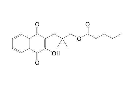 3-(1,4-Dihydro-2-hydroxy-1,4-dioxonaphthalen-3-yl)-2,2-dimethylpropyl Pentanoate