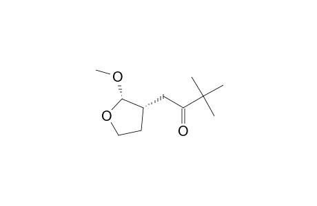 2-Butanone, 3,3-dimethyl-1-(tetrahydro-2-methoxy-3-furanyl)-, cis-