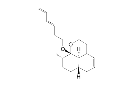 (3aS,6aSR,9SR,9aRS,9bRS)-9a-[(3E)-3',5'-hexadienoxy]-9-methyl-2,3,3a,6,6a,7,8,9,9a,9b-decahydro-1-oxa-1H-phenalene