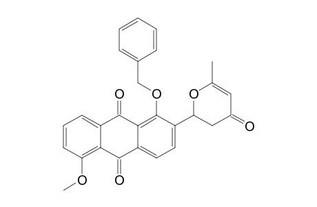 1-BENZYLOXY-5-METHOXY-2-(6'-METHYL-4'-OXO-2',3'-DIHYDRO-2'H-PYRAN-2'-YL)-ANTHRAQUINONE