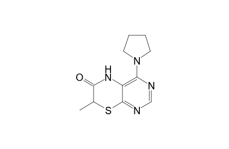 5H-Pyrimido[4,5-b][1,4]thiazin-6(7H)-one, 7-methyl-4-(1-pyrrolidinyl)-