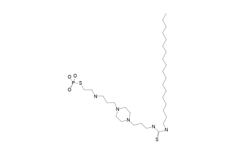 N,N-Octadecyl-N'-3-[4-[3-[2-thiophosphatoethyl]aminopropyl]piperazyl]propylthiourea