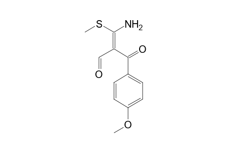 3-Amino-2-(4-methoxybenzoyl)-3-(methylsulfanyl)-2-propenal