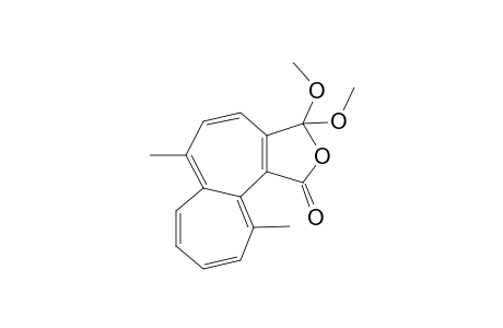 1,3-Dihydro-3,3-dimethoxy-6,11-dimethylheptaleno[1,2-c]furan-1-one