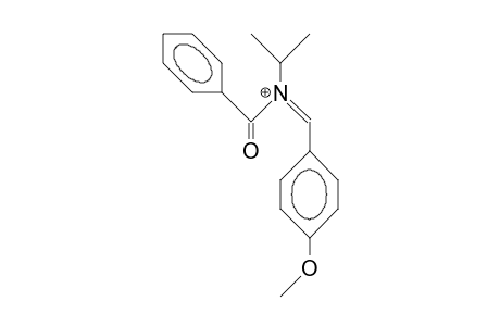 Benzoyl-isopropyl-(4-methoxy-benzylidene)-ammonium cation