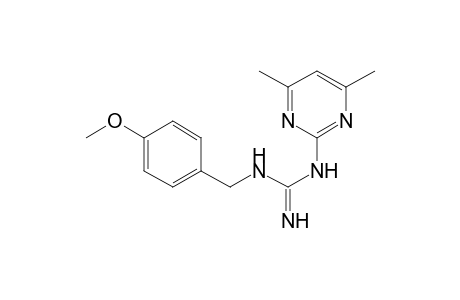 N-(4,6-Dimethyl-2-pyrimidinyl)-N'-(4-methoxybenzyl)guanidine