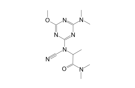 2-{cyano[4-(dimethylamino)-6-methoxy-1,3,5-triazin-2-yl]amino}-N,N-dimethylpropanamide