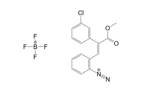 Methyl (E)-2-(3-chlorophenyl)-3-(2-diazoniophenyl)propenoate tetrafluoroborate