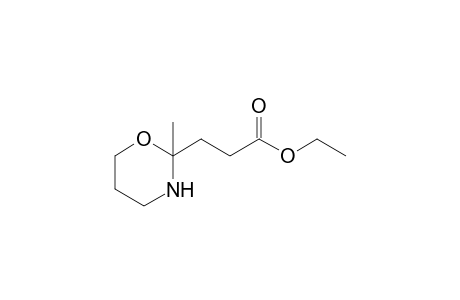 Ethyl (2-methyltetrahydro-1,3-oxazine-2-yl)propanoate