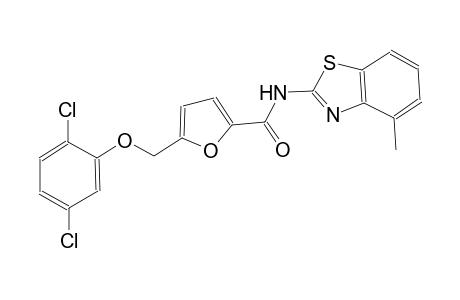 5-[(2,5-dichlorophenoxy)methyl]-N-(4-methyl-1,3-benzothiazol-2-yl)-2-furamide