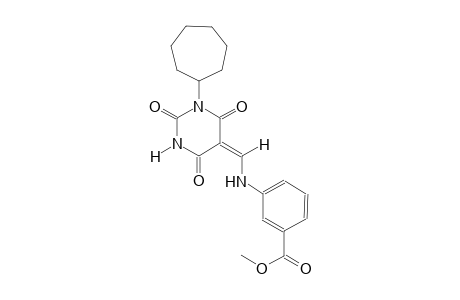methyl 3-{[(E)-(1-cycloheptyl-2,4,6-trioxotetrahydro-5(2H)-pyrimidinylidene)methyl]amino}benzoate