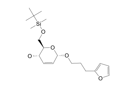 3'-(FURAN-2''-YL)-PROPYL-6-O-(TERT.-BUTYLDIMETHYLSILYL)-2,3-DIDEOXY-ALPHA-D-ERYTHRO-HEX-2-ENOPYRANOSIDE
