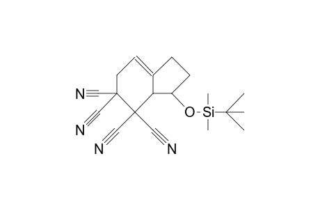 9a-(T-Butyl-dimethyl-silyloxy)-2,2,3,3-tetracyano-bicyclo(4.3.0)non-5-ene