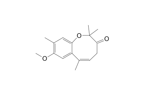 (5Z)-8-methoxy-2,2,6,9-tetramethyl-4H-1-benzoxocin-3-one