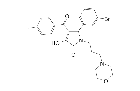 2H-pyrrol-2-one, 5-(3-bromophenyl)-1,5-dihydro-3-hydroxy-4-(4-methylbenzoyl)-1-[3-(4-morpholinyl)propyl]-