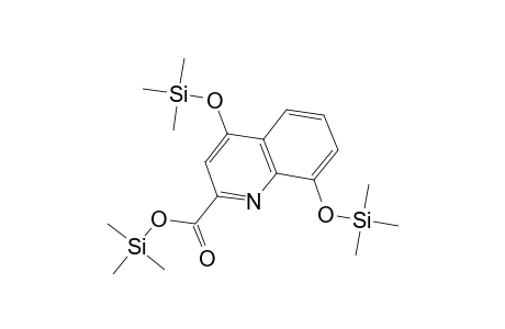 2-Quinolinecarboxylic acid, 4,8-bis[(trimethylsilyl)oxy]-, trimethylsilyl ester