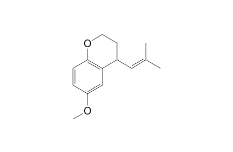 6-Methoxy-4-(2-methylprop-1-enyl)chroman