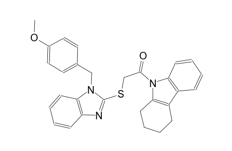 9-({[1-(4-methoxybenzyl)-1H-benzimidazol-2-yl]sulfanyl}acetyl)-2,3,4,9-tetrahydro-1H-carbazole