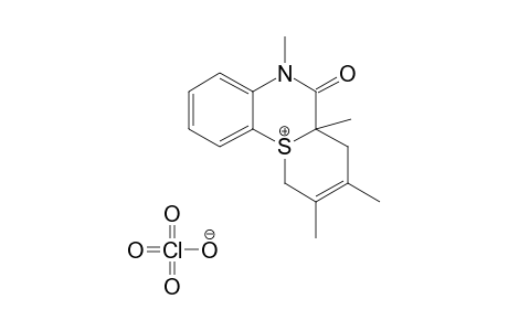 2,3,4a,6-Tetramethyl-4,4a,5,6-tetrahydro-5-oxo-1H-thiopyrano[1,2-a]-1,4-benzothiazinium perchlorate