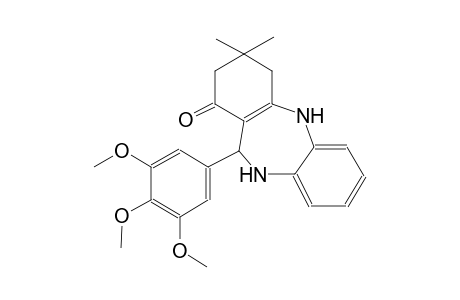 3,3-dimethyl-11-(3,4,5-trimethoxyphenyl)-2,3,4,5,10,11-hexahydro-1H-dibenzo[b,e][1,4]diazepin-1-one