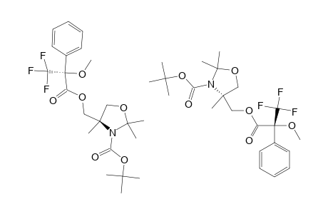 (4-R,2'-R)-N-(TERT.-BUTOXYCARBONYL)-4-((2'-METHOXY-2'-(TRIFLUOROMETHYL)-PHENYLACETYLOXY)-METHYL)-2,2,4-TRIMETHYL-3-OXAZOLIDINE