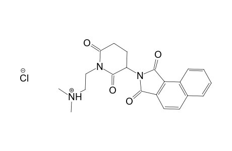 2-(3-(1,3-dioxo-1H-benzo[e]isoindol-2(3H)-yl)-2,6-dioxopiperidin-1-yl)-N,N-dimethylethanaminium chloride