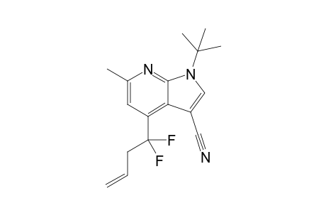 4-(1,1-Difluorobut-3-enyl)-1-tert-butyl-6-methyl-1H-pyrrolo[2,3-b]pyridine-3-carbonitrile