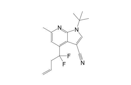 4-(1,1-Difluorobut-3-enyl)-1-tert-butyl-6-methyl-1H-pyrrolo[2,3-b]pyridine-3-carbonitrile