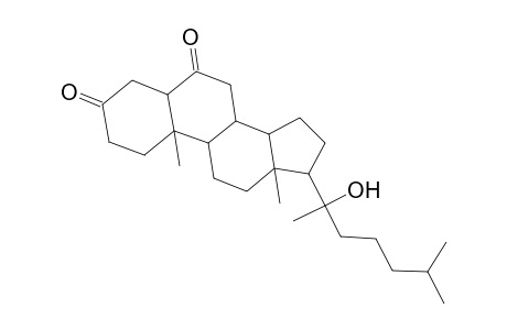 Cholestane-3,6-dione, 20-hydroxy-, (5.alpha.,20R)-
