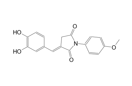 2,5-pyrrolidinedione, 3-[(3,4-dihydroxyphenyl)methylene]-1-(4-methoxyphenyl)-, (3E)-