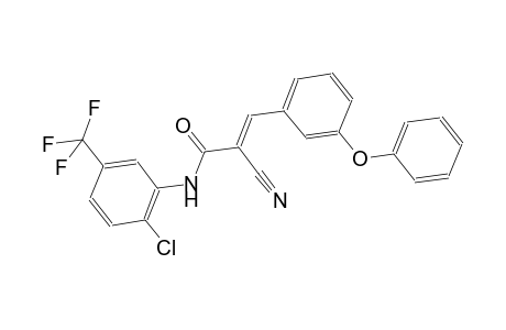 (2E)-N-[2-chloro-5-(trifluoromethyl)phenyl]-2-cyano-3-(3-phenoxyphenyl)-2-propenamide