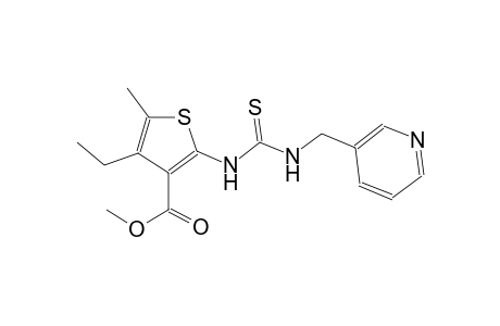 methyl 4-ethyl-5-methyl-2-({[(3-pyridinylmethyl)amino]carbothioyl}amino)-3-thiophenecarboxylate
