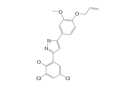 2-[5-[4-(ALLYLOXY)-3-METHOXYPHENYL]-1H-PYRAZOL-3-YL]-4,6-DICHLOROPHENOL