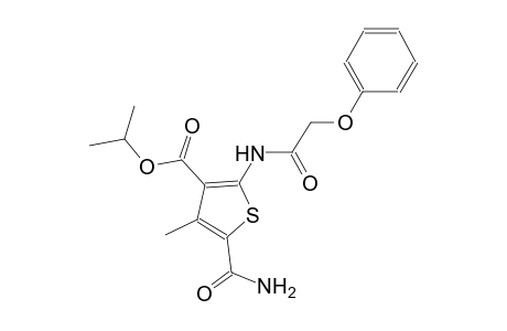 isopropyl 5-(aminocarbonyl)-4-methyl-2-[(phenoxyacetyl)amino]-3-thiophenecarboxylate
