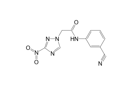 1H-1,2,4-Triazole-1-acetamide, N-(3-cyanophenyl)-3-nitro-