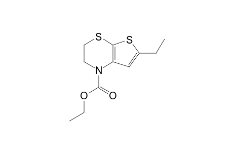 Ethyl 6-ethyl-2,3-dihydro-1H-thieno[2,3-b]-[1,4]thiazine-1-carboxylate