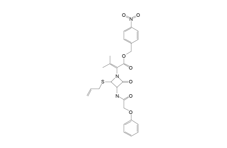 PARA-NITROBENZYL-(2R,3R)-2-ALLYLTHIO-ALPHA-ISOPROPYLIDENE-4-OXO-3-PHENOXYACETYLAMINOAZETIDINE-1-ACETATE