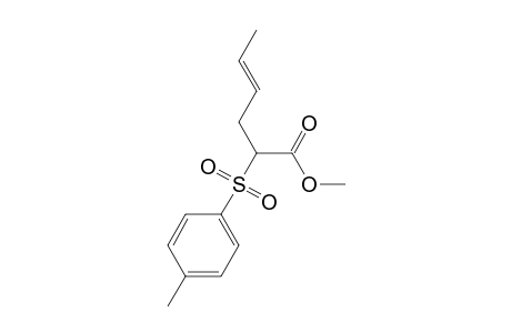 4-Hexenoic acid, 2-[(4-methylphenyl)sulfonyl]-, methyl ester