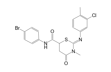 2H-1,3-thiazine-6-carboxamide, N-(4-bromophenyl)-2-[(3-chloro-4-methylphenyl)imino]tetrahydro-3-methyl-4-oxo-, (2Z)-