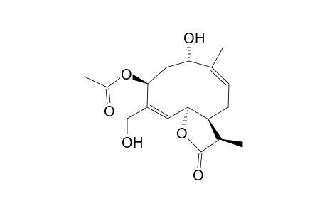 (3a-Acetoxy-1a,15-dihydroxy-germacra-4Z,9Z-dien-6a,7a,11aH-12,6-olide)
